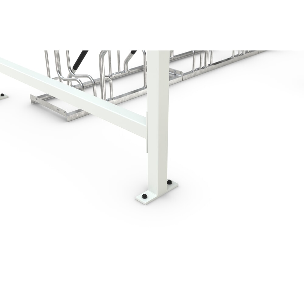 N° de l'image du produit 7 : wsm® abri à vélos Leipzig, toit plat avec acrotère, pour 8 vélos