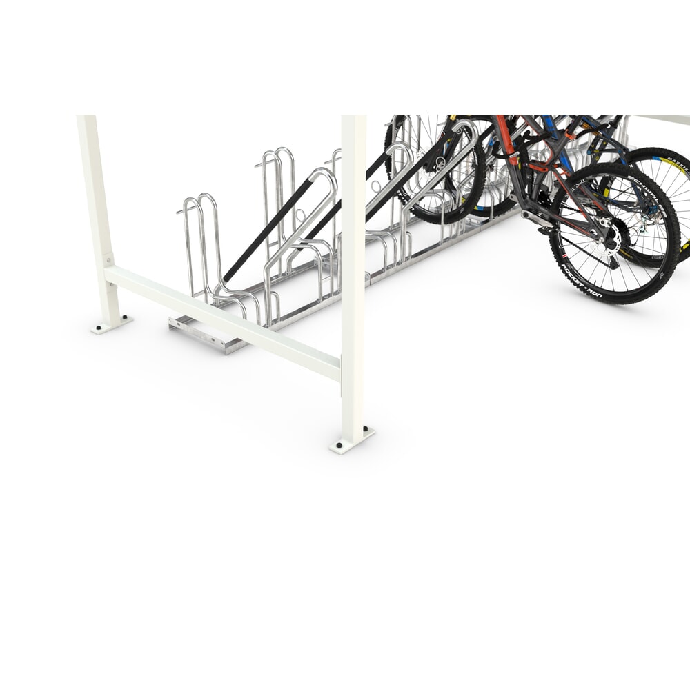 N° de l'image du produit 11 : wsm® abri à vélos Leipzig, toit plat avec acrotère, pour 8 vélos