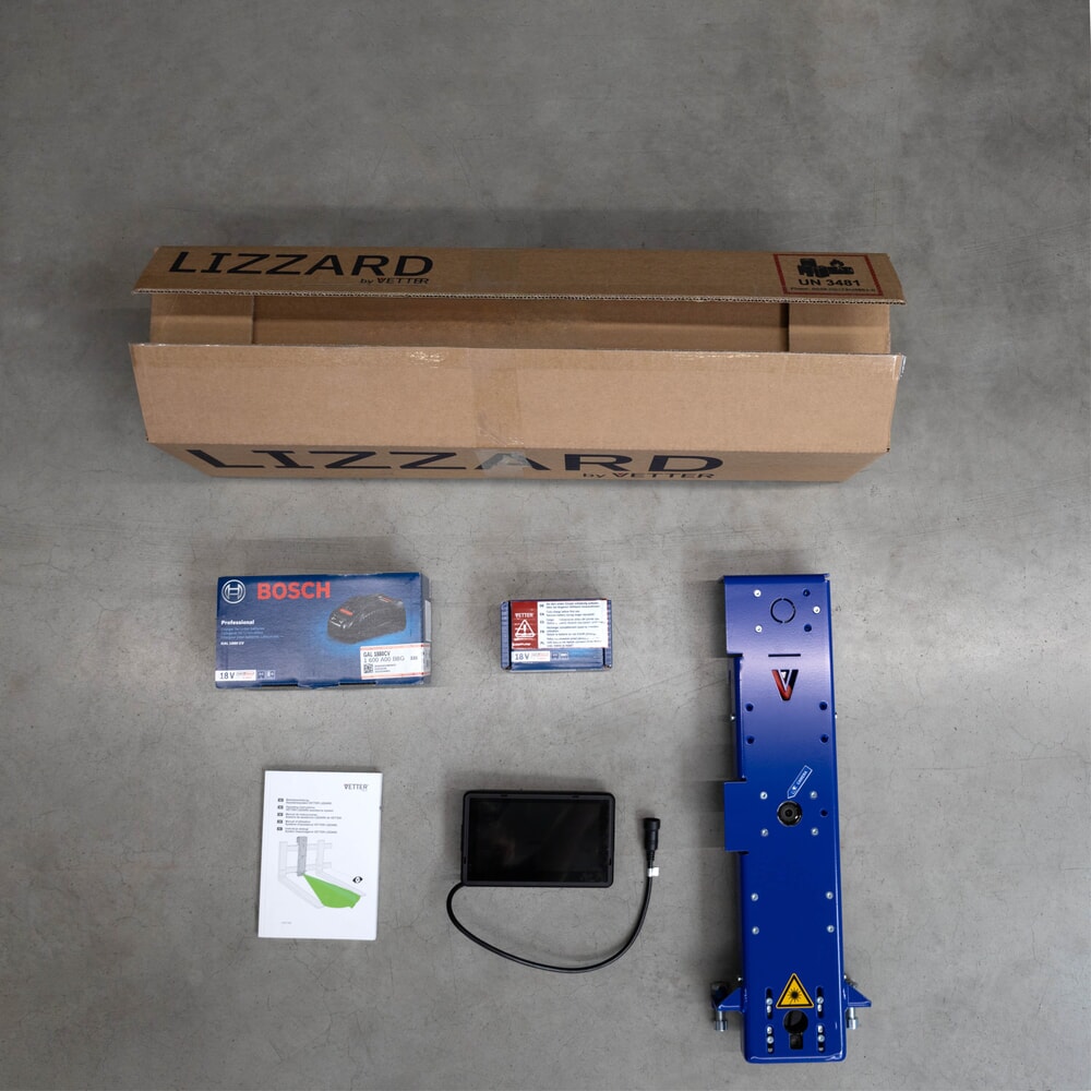 N° de l'image du produit 2 : VETTER® LIZZARD Premium, système de guidage de fourche par laser et caméra, ISO 2A