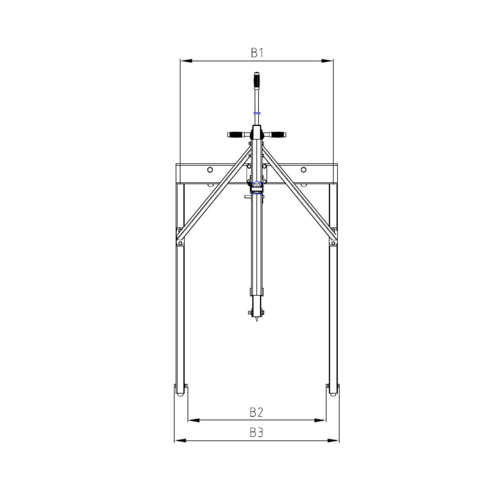 N° de l'image du produit 3 : Steinbock® Grue parallèle, pompe bidirectionnelle, capacité de charge 500 kg