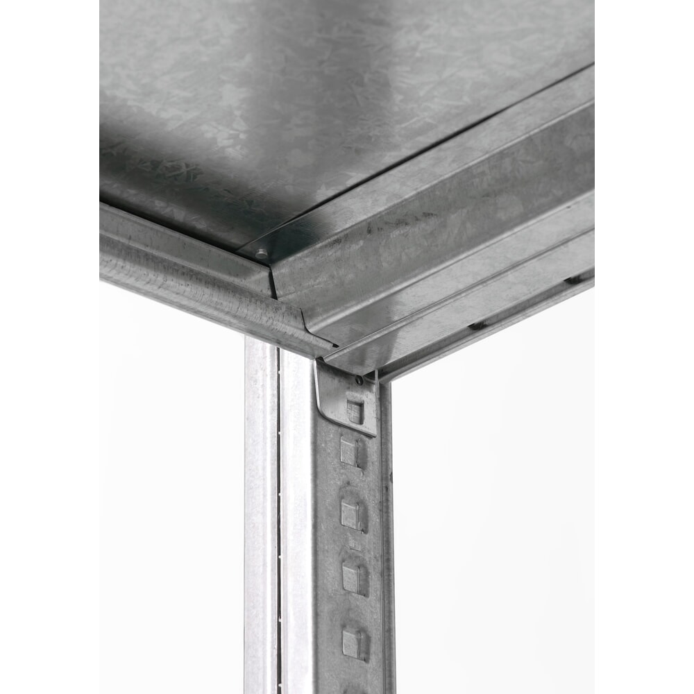 N° de l'image du produit 6 : ManOrga Rayonnage à tablettes, TA, avec tablettes en panneaux d'acier, FL 290 kg, galvanisé, H x l x P 2 500 x 1 300 x 600 mm