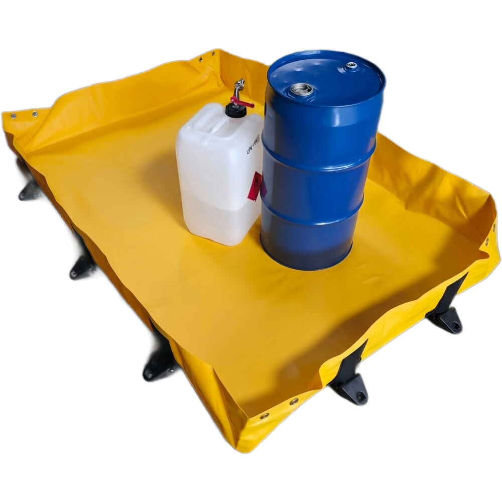 Illustration du produit: Bac de rétention Light pliable Steinbock® en PVC, H x l x P 203 x 1 200 x 1 800 mm, Contenance 451 l