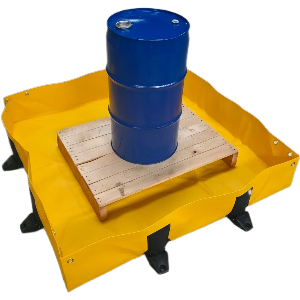 Illustration du produit: Bac de rétention Light pliable Steinbock® en PVC, H x l x P 203 x 1 200 x 1 200 mm, Contenance 299 l