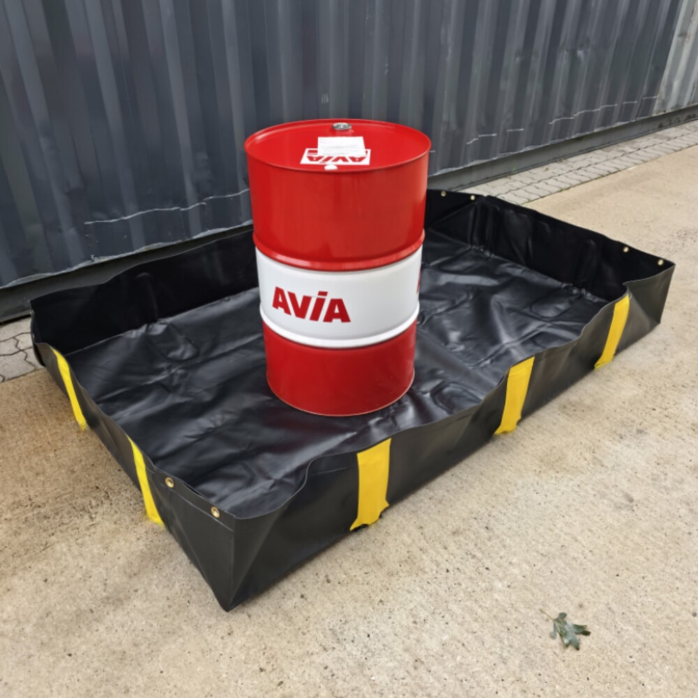 N° de l'image du produit 1 : Bac de rétention Ultra pliable Steinbock® en PVC, H x l x P 305 x 6 100 x 6 100 mm, Contenance 11 318 l
