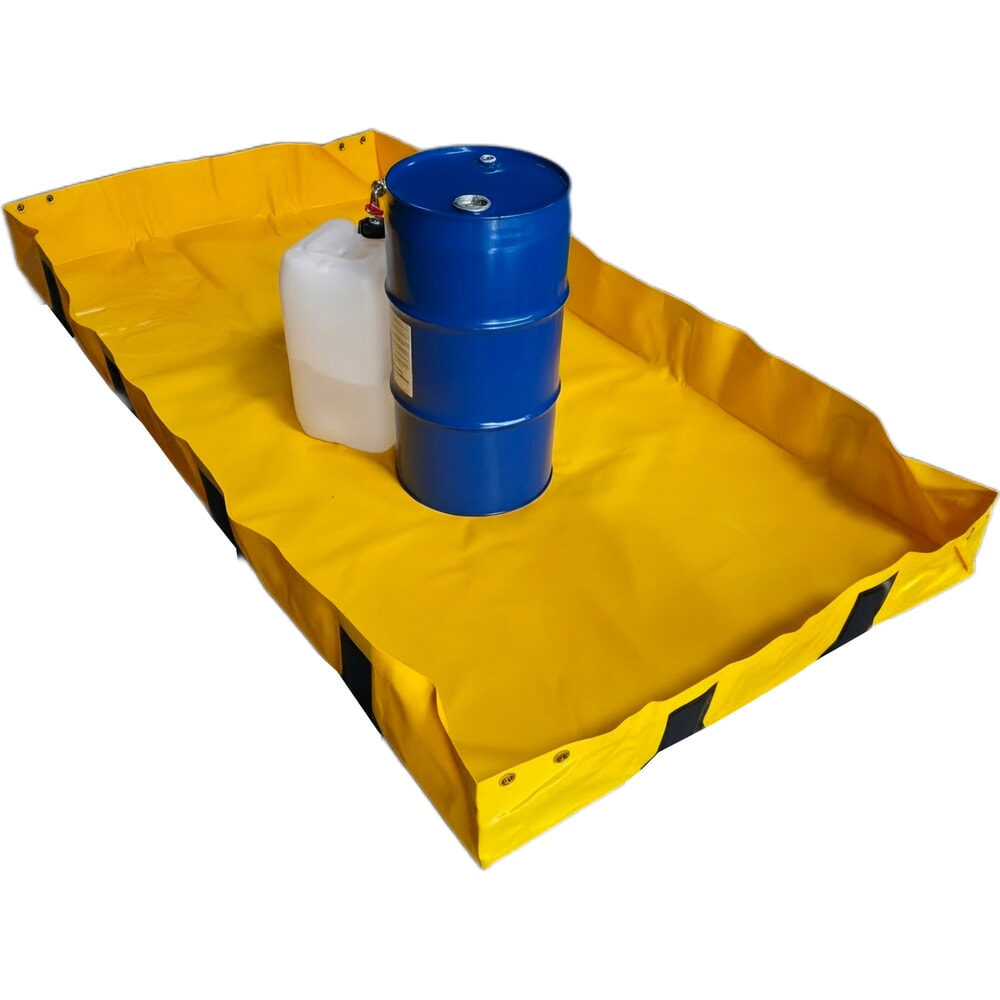 N° de l'image du produit 1 : Bac de rétention Light pliable Steinbock® en PVC, H x l x P 203 x 1 200 x 2 400 mm, Contenance 602 l