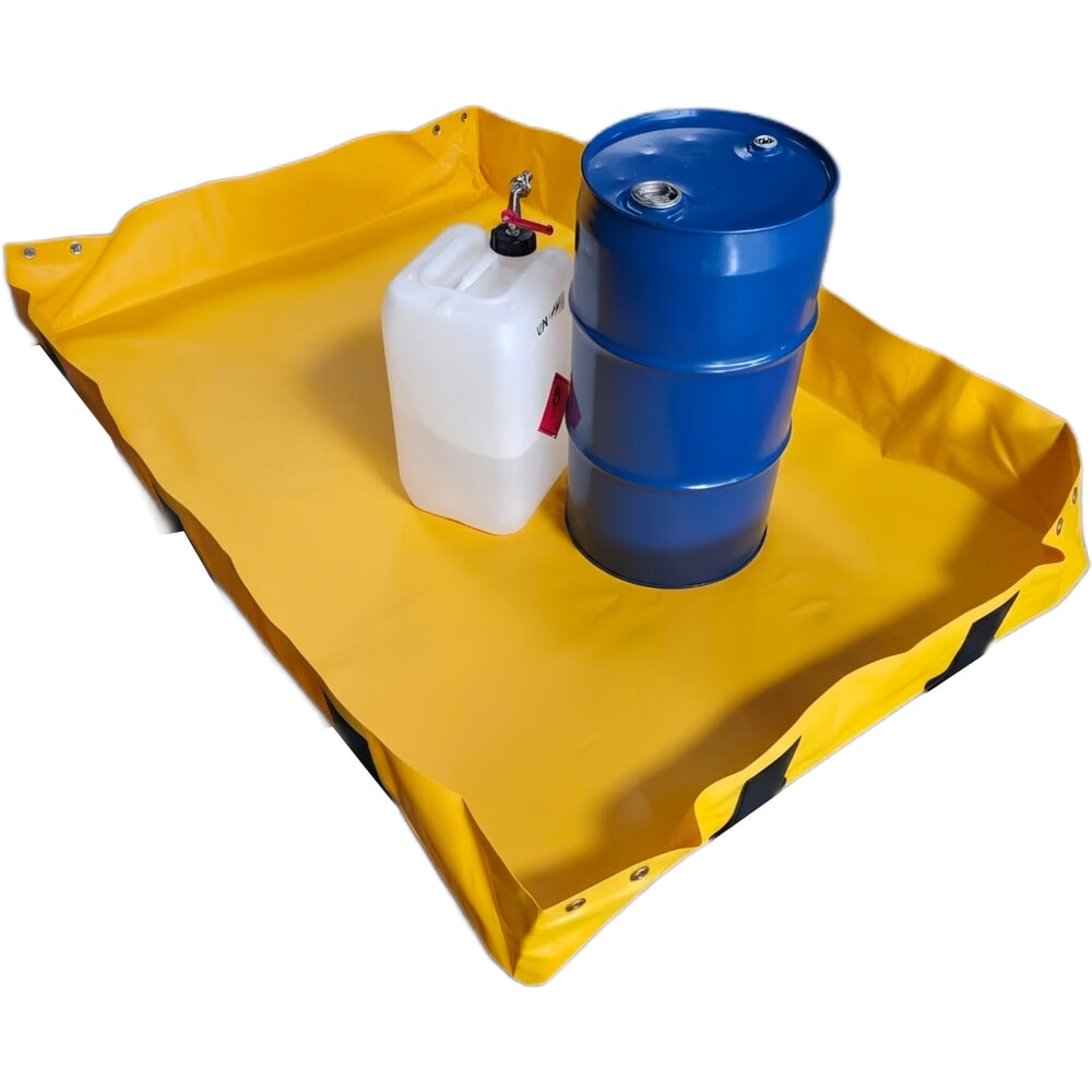 Illustration du produit: Bac de rétention Light pliable Steinbock® en PVC, H x l x P 203 x 1 200 x 1 800 mm, Contenance 451 l