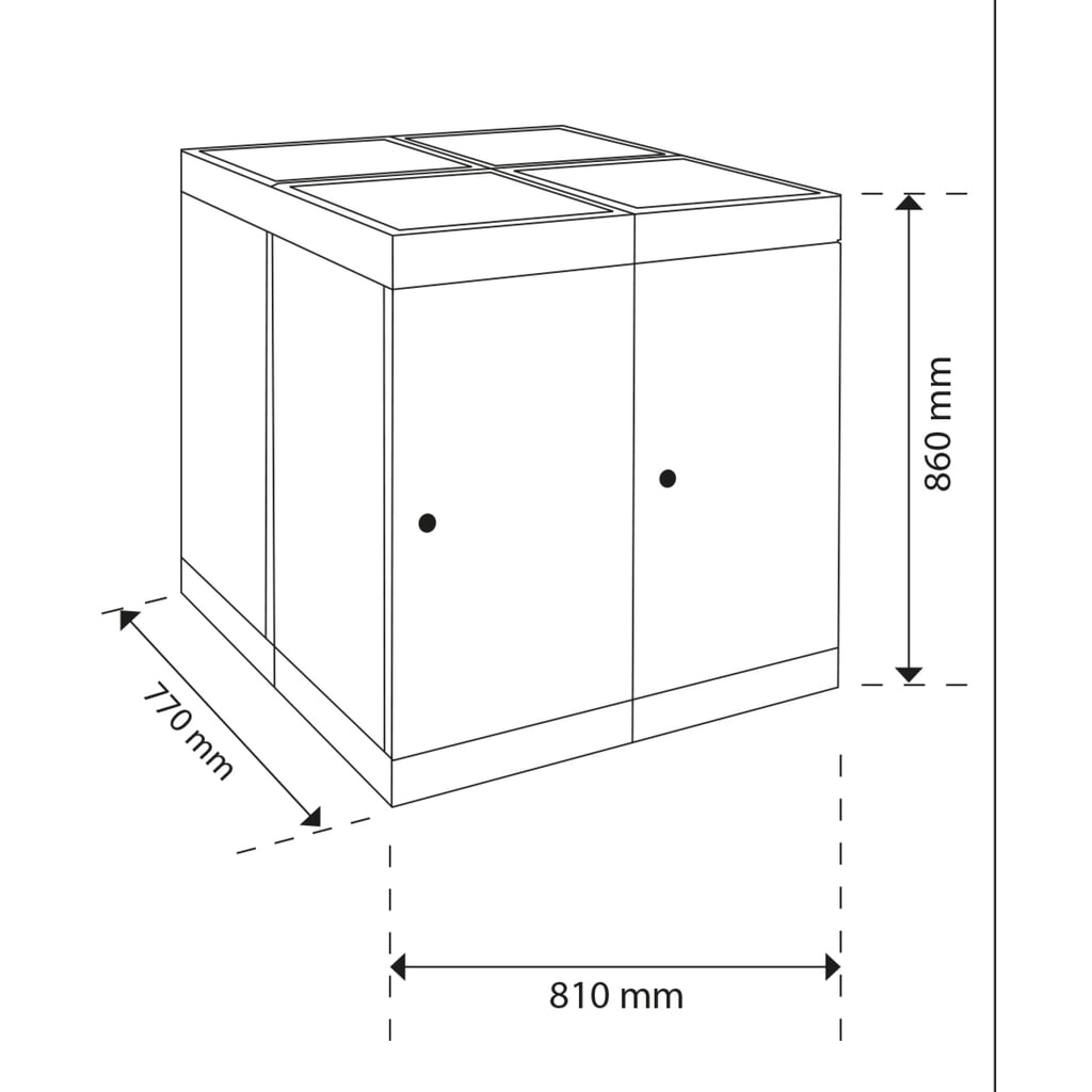 Collecteur de déchets stumpf®, 4x 30 litres, multicolore N° de l'image du produit 3 : Collecteur de déchets stumpf®, 4x 30 litres, multicolore