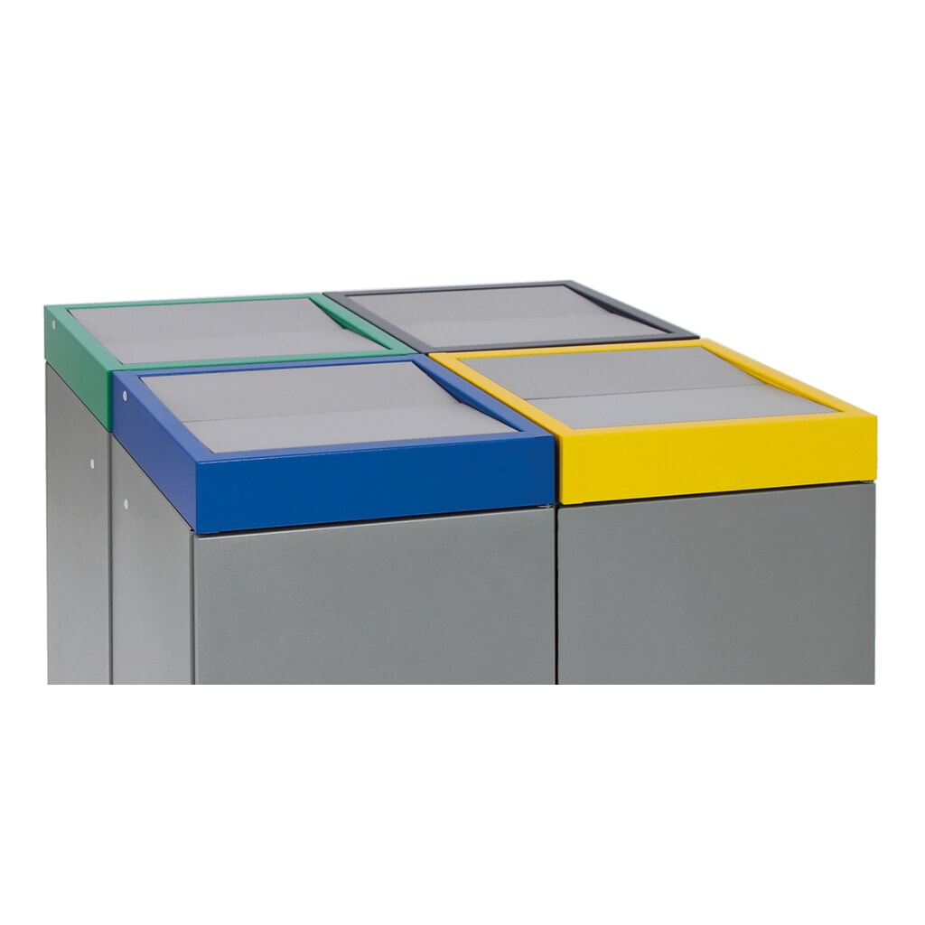 N° de l'image du produit 4 : Collecteur de déchets stumpf®, 4x 30 litres, multicolore
