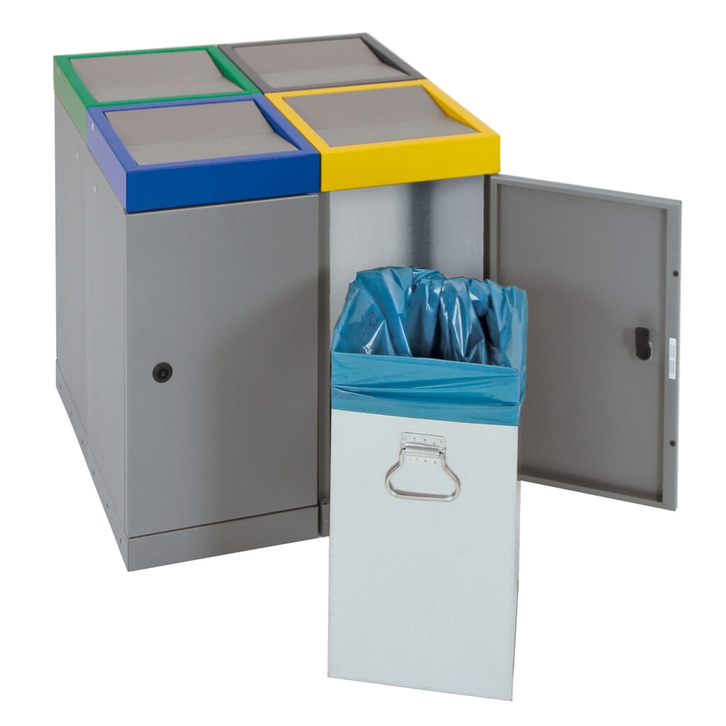 N° de l'image du produit 10 : Collecteur de déchets stumpf®, 4x 30 litres, multicolore