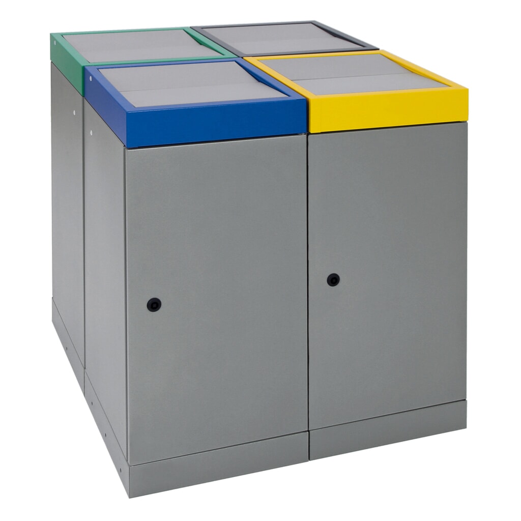 Collecteur de déchets stumpf®, 4x 30 litres, multicolore N° de l'image du produit 11 : Collecteur de déchets stumpf®, 4x 30 litres, multicolore