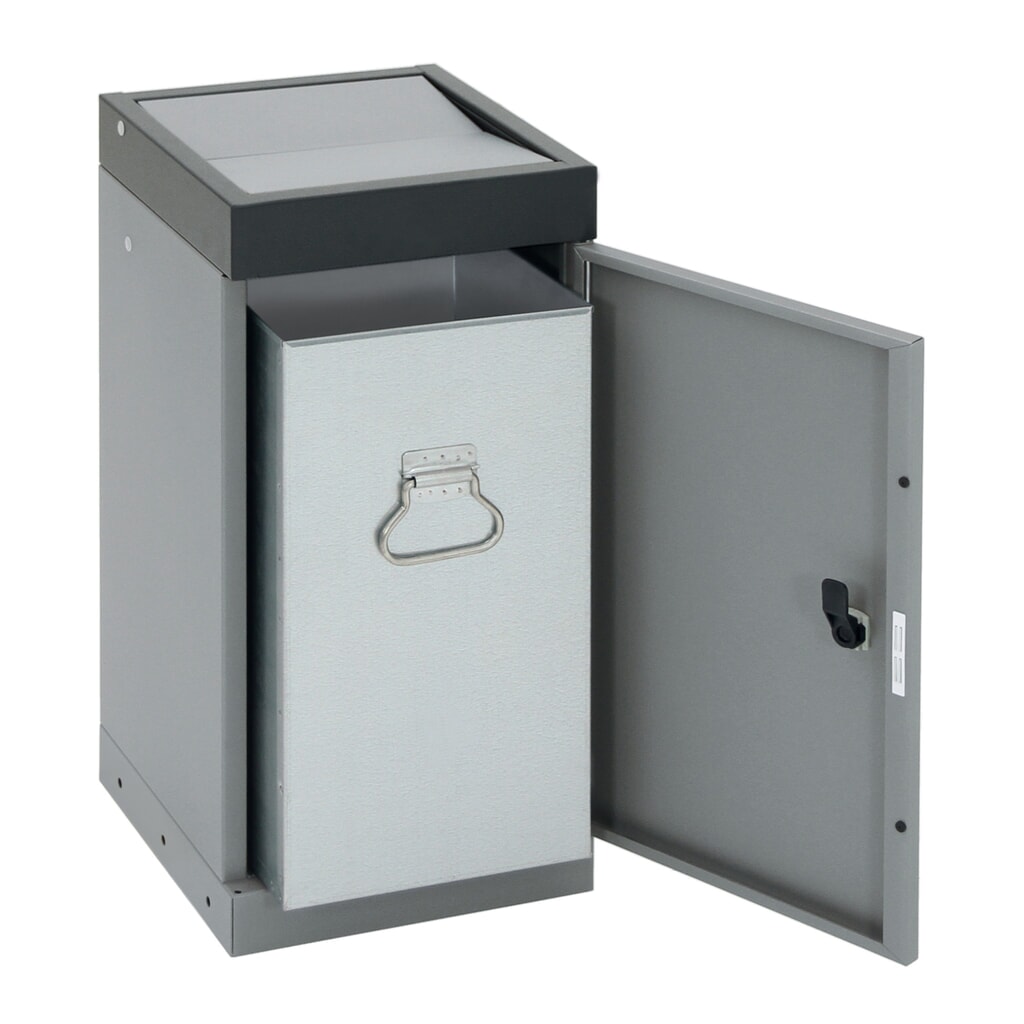 Collecteur de déchets stumpf®, 1x 30 litres, couvercle anthracite N° de l'image du produit 4 : Collecteur de déchets stumpf®, 1x 30 litres, couvercle anthracite