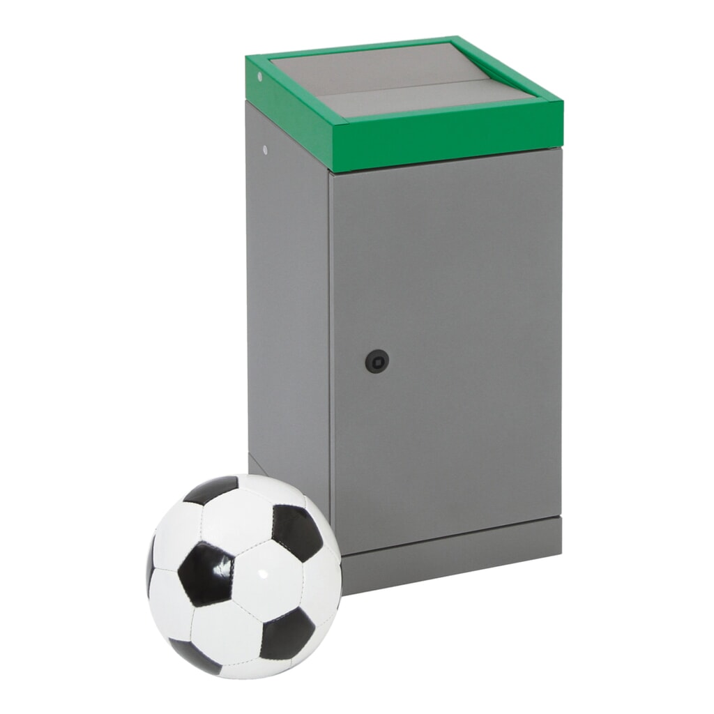 Collecteur de déchets stumpf®, 1x 30 litres, couvercle vert N° de l'image du produit 5 : Collecteur de déchets stumpf®, 1x 30 litres, couvercle vert