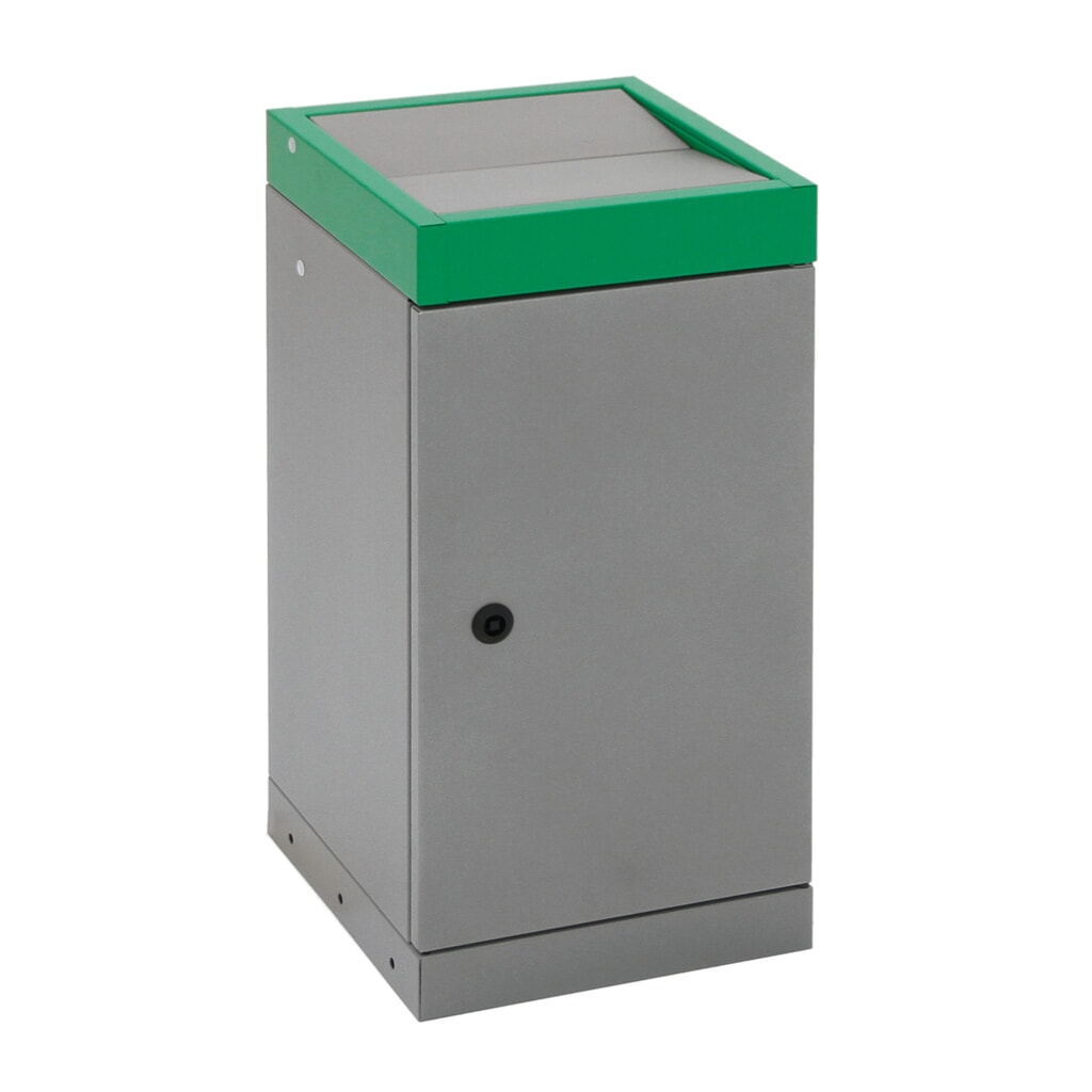 Collecteur de déchets stumpf®, 1x 30 litres, couvercle vert N° de l'image du produit 6 : Collecteur de déchets stumpf®, 1x 30 litres, couvercle vert