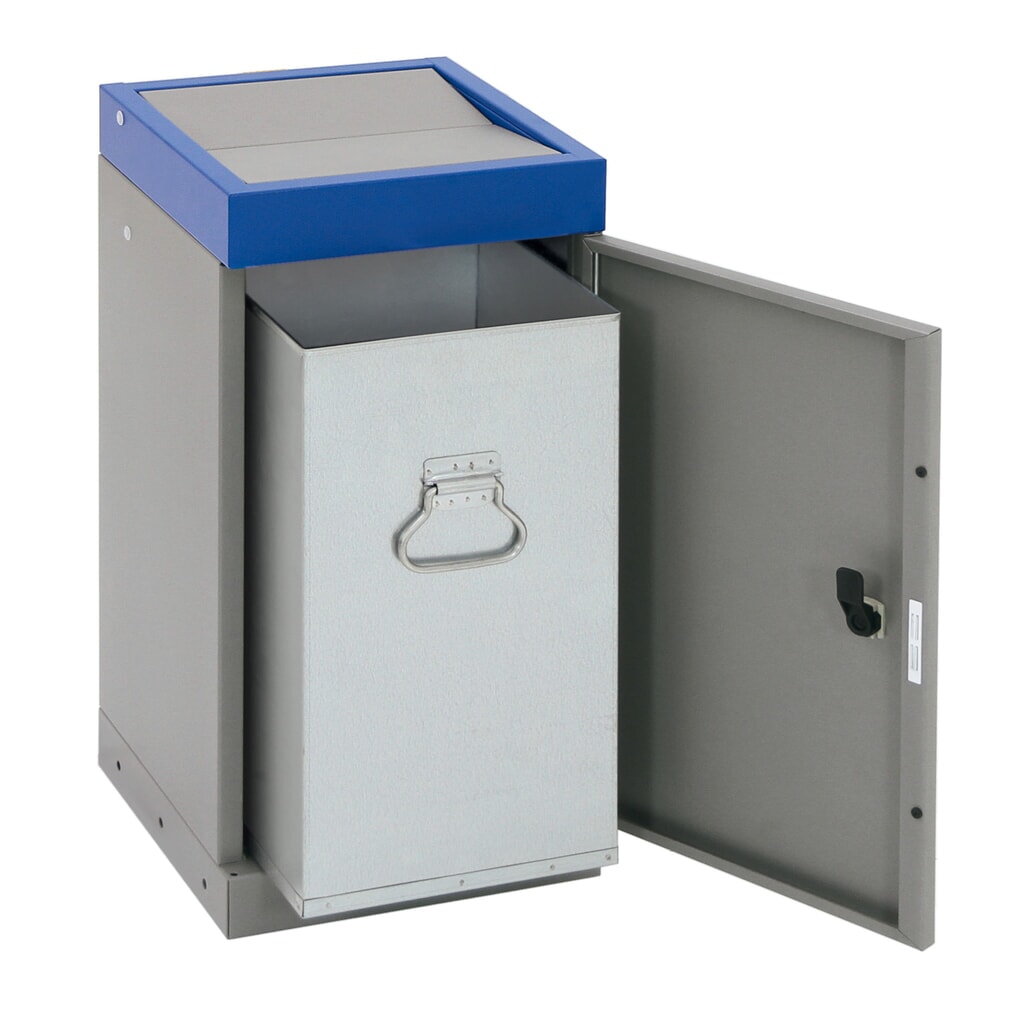 N° de l'image du produit 4 : Collecteur de déchets stumpf®, 1x 30 litres, couvercle bleu