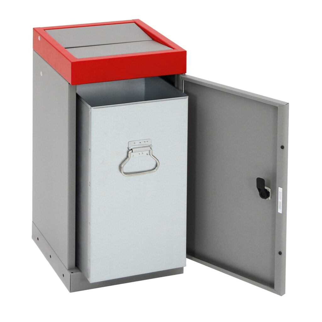 N° de l'image du produit 4 : Collecteur de déchets stumpf®, 1x 70 litres, couvercle rouge