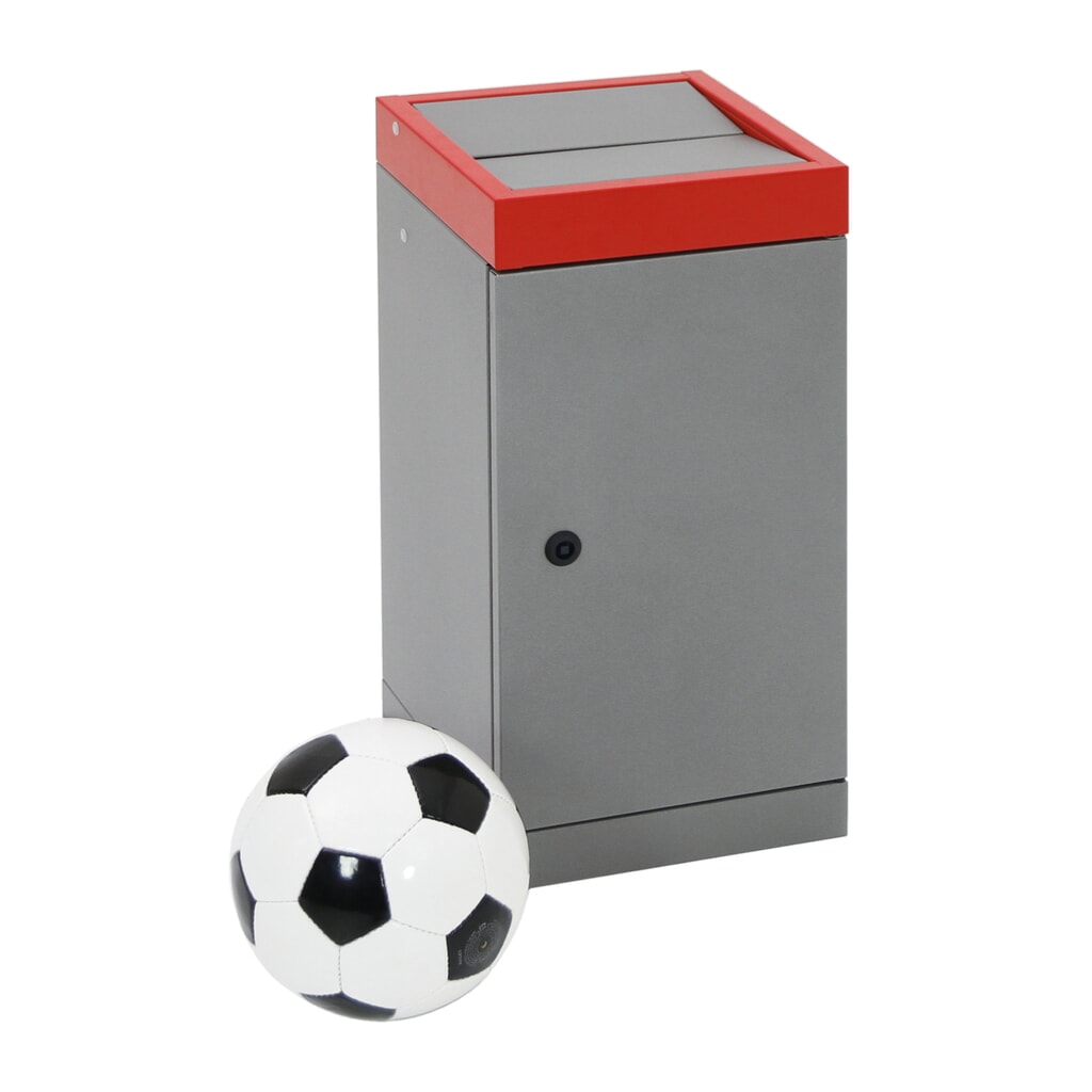N° de l'image du produit 5 : Collecteur de déchets stumpf®, 1x 70 litres, couvercle rouge