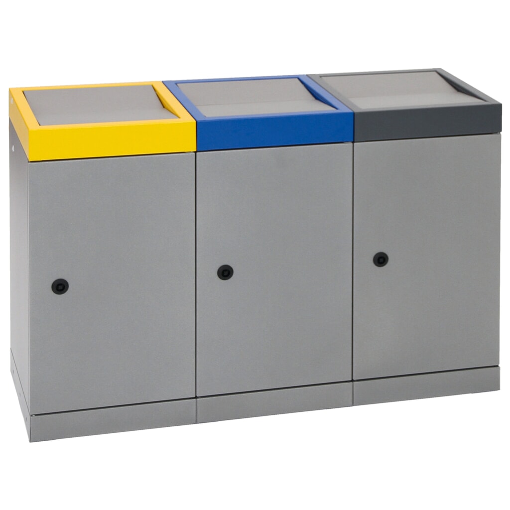 N° de l'image du produit 11 : Collecteur de déchets stumpf®, 3x 30 litres, multicolore