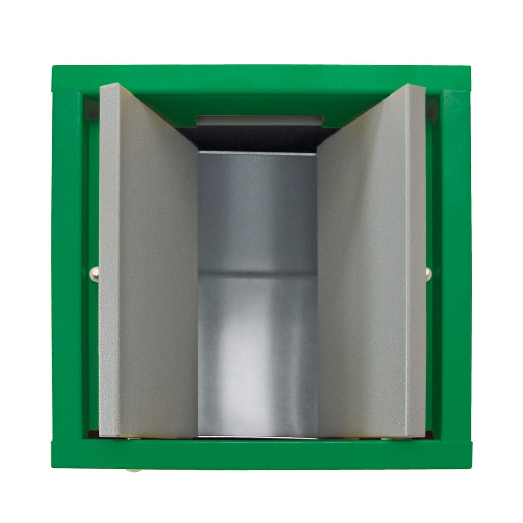 Collecteur de déchets stumpf®, 1x 70 litres, couvercle vert N° de l'image du produit 7 : Collecteur de déchets stumpf®, 1x 70 litres, couvercle vert