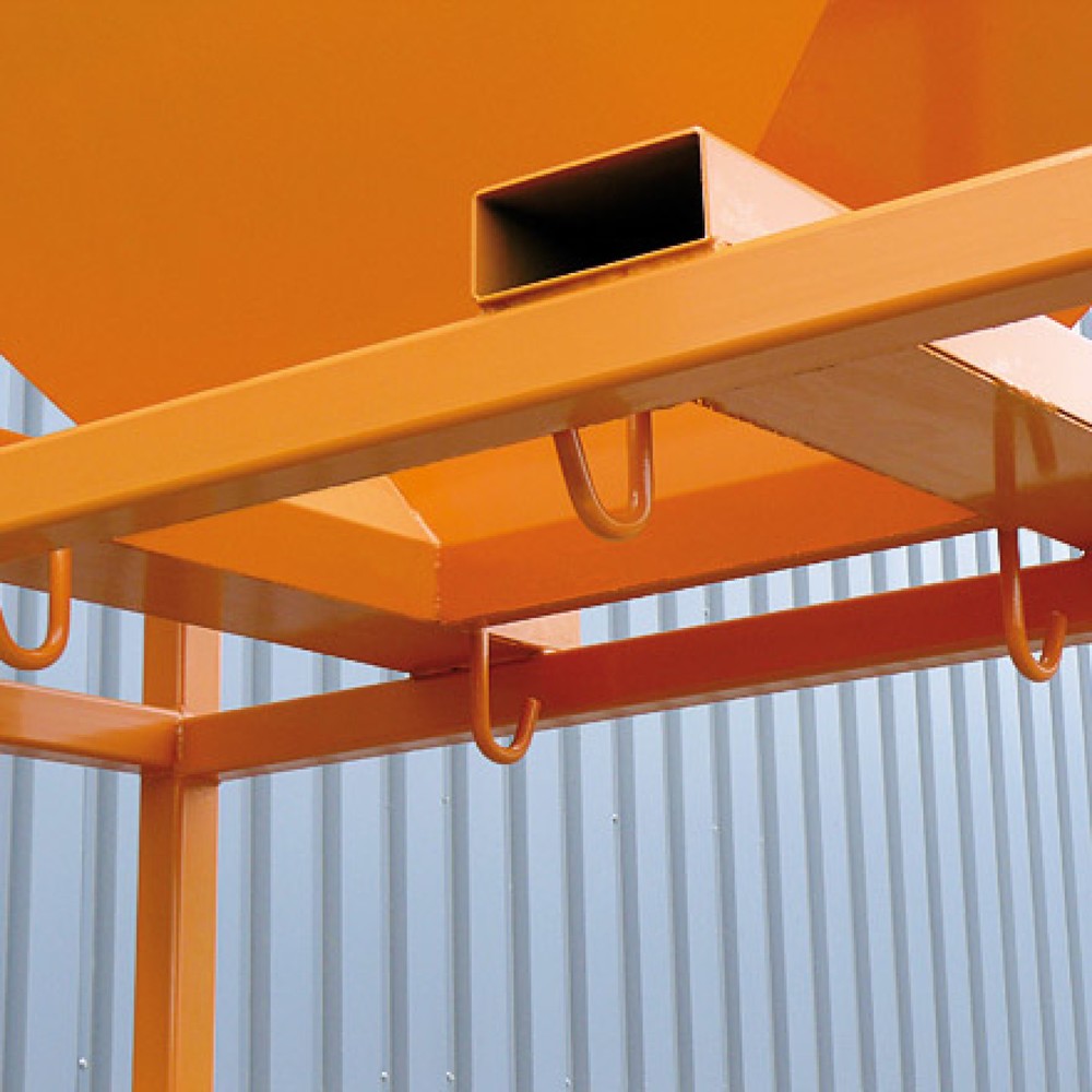 N° de l'image du produit 3 : Silo de transfert avec entrées de fourche, bâti-support, RAL 7016 gris anthracite