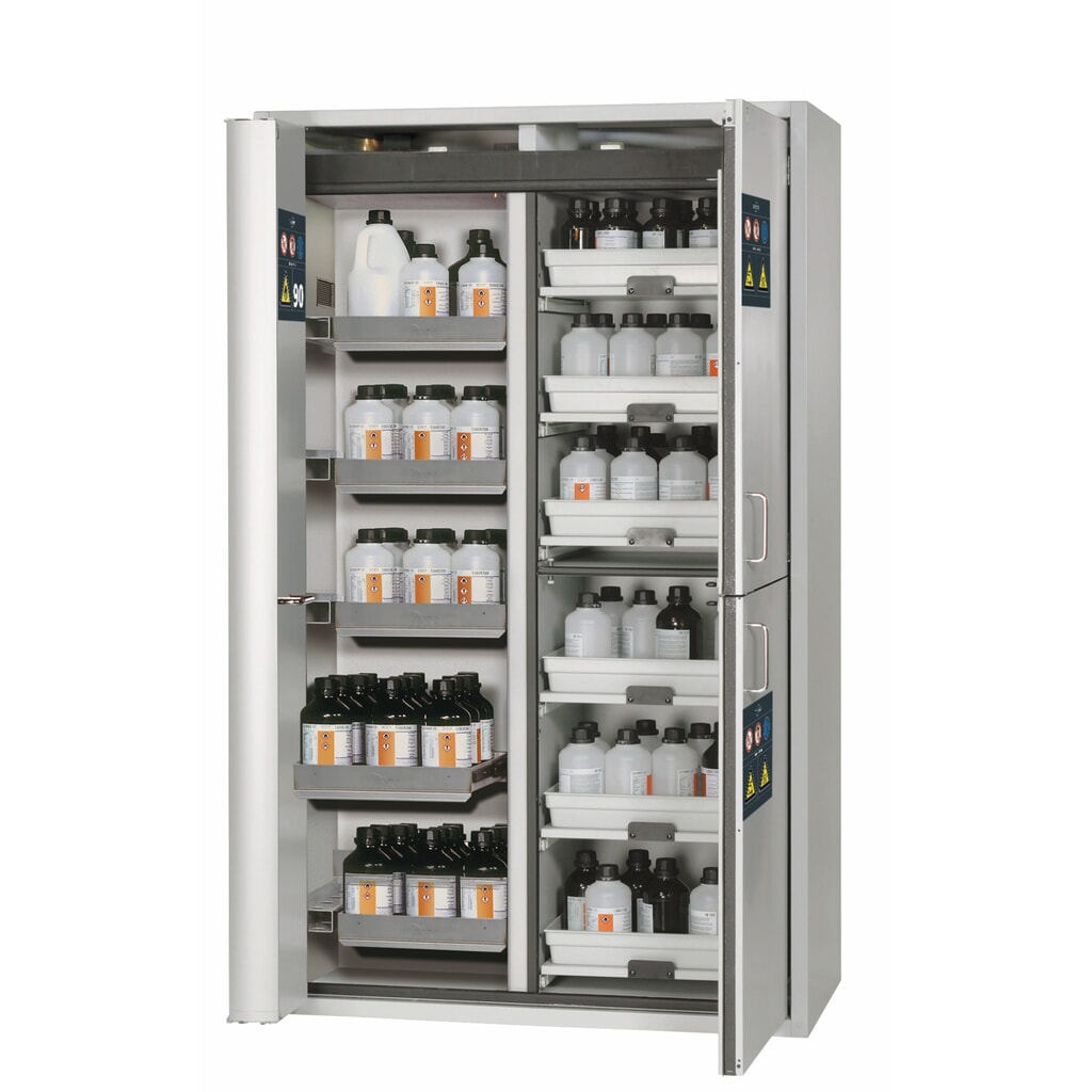 asecos® K-PHOENIX-90 Armoire combinée HxLxP 1,969 x 1,197 x 617 mm Acier inoxydable : 6x plateau coulissant, 1x plateau plancher, 6x tiroirs avec plateau PP Illustration du produit: asecos® K-PHOENIX-90 Armoire combinée HxLxP 1,969 x 1,197 x 617 mm Acier inoxydable : 6x plateau coulissant, 1x plateau plancher, 6x tiroirs avec plateau PP