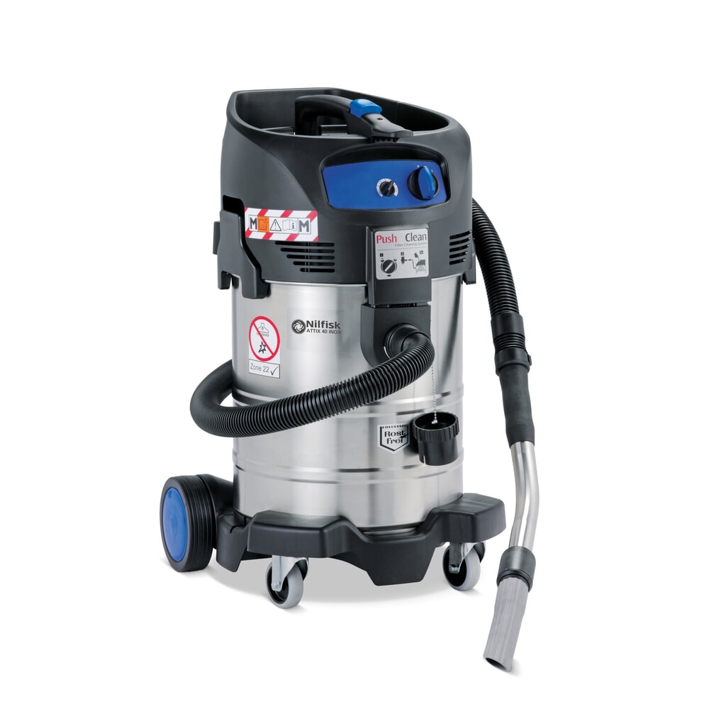 Nilfisk® Aspirateur de sécurité ATTIX 40-OM PC Type 22, eau + poussière, 1 400 W, 37 l Illustration du produit: Nilfisk® Aspirateur de sécurité ATTIX 40-OM PC Type 22, eau + poussière, 1 400 W, 37 l
