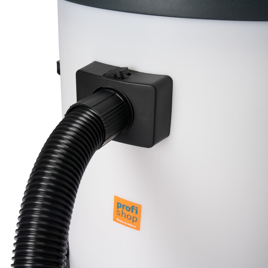 Aspirateur industriel HEMMDAL, eau + poussière, cuve en plastique, 2 000 W, 70 l, châssis basculant, dossier de poussée, tuyau de vidange N° de l'image du produit 2 : Aspirateur industriel HEMMDAL, eau + poussière, cuve en plastique, 2 000 W, 70 l, châssis basculant, dossier de poussée, tuyau de vidange