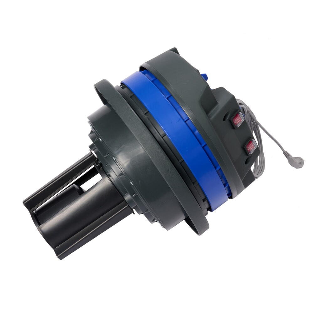 N° de l'image du produit 8 : Aspirateur industriel HEMMDAL, eau + poussière, cuve en plastique, 2 000 W, 70 l, châssis basculant, dossier de poussée, tuyau de vidange