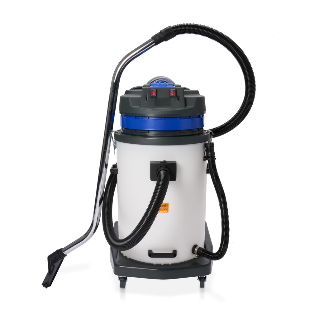 Aspirateur industriel HEMMDAL, eau + poussière, cuve en plastique, 2 000 W, 70 l, châssis basculant, dossier de poussée, tuyau de vidange N° de l'image du produit 11 : Aspirateur industriel HEMMDAL, eau + poussière, cuve en plastique, 2 000 W, 70 l, châssis basculant, dossier de poussée, tuyau de vidange