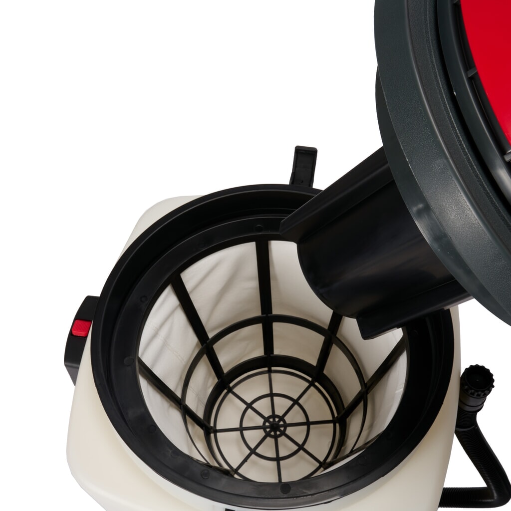 Aspirateur industriel HEMMDAL, eau + poussière, cuve en plastique, 3 000 W, 90 l, dossier de poussée, tuyau de vidange N° de l'image du produit 3 : Aspirateur industriel HEMMDAL, eau + poussière, cuve en plastique, 3 000 W, 90 l, dossier de poussée, tuyau de vidange