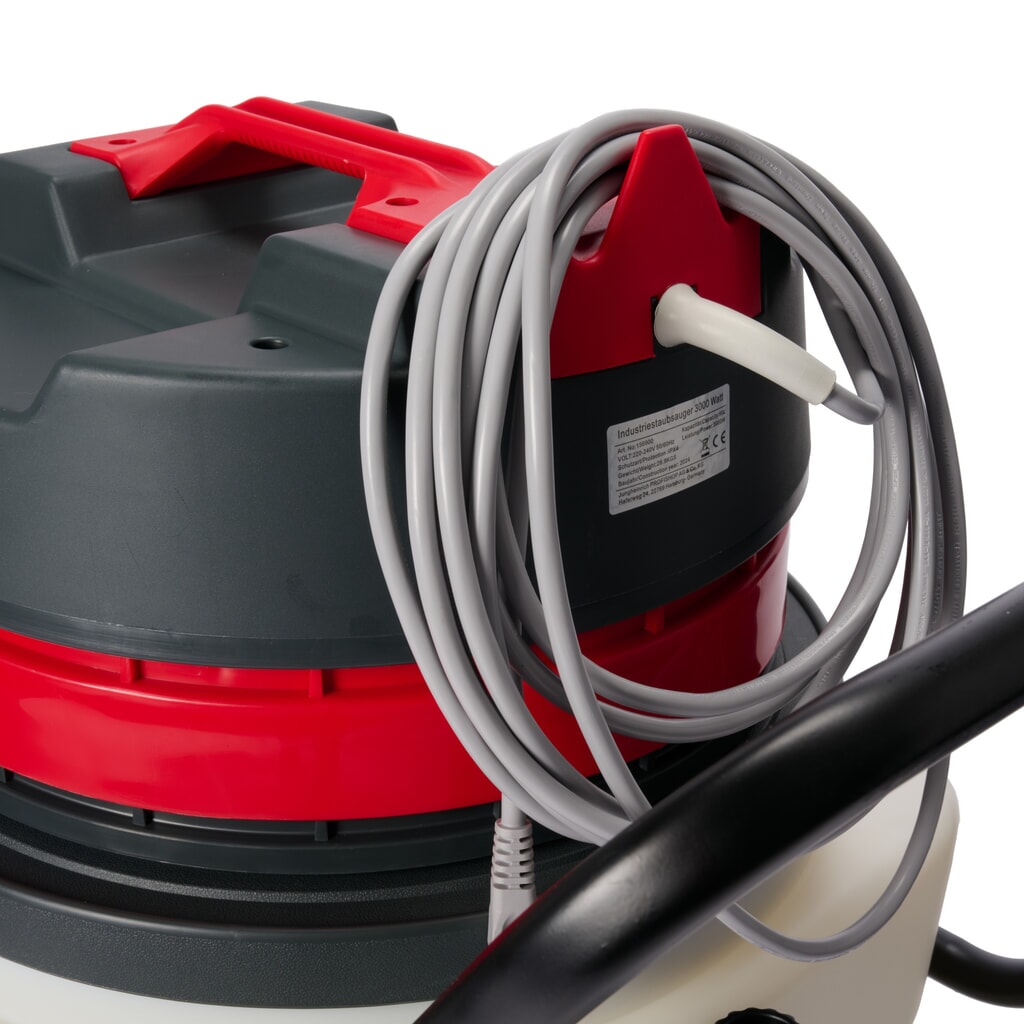 Aspirateur industriel HEMMDAL, eau + poussière, cuve en plastique, 3 000 W, 90 l, dossier de poussée, tuyau de vidange N° de l'image du produit 7 : Aspirateur industriel HEMMDAL, eau + poussière, cuve en plastique, 3 000 W, 90 l, dossier de poussée, tuyau de vidange
