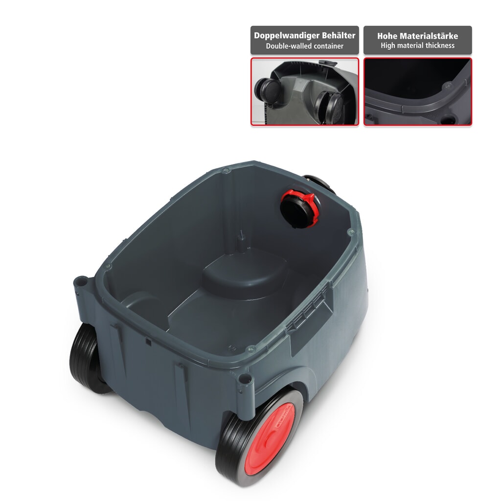 N° de l'image du produit 3 : Aspirateur industriel starmix iPulse, classe de poussières M, châssis mobile basculant, 1 600 W, 35 l
