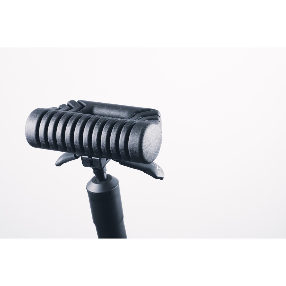 Numéro de l'image du produit 10: Siège assis-debout, assise ronde en PU, hauteur d’assise 630-840 mm, pied en fourche, poignée de transport