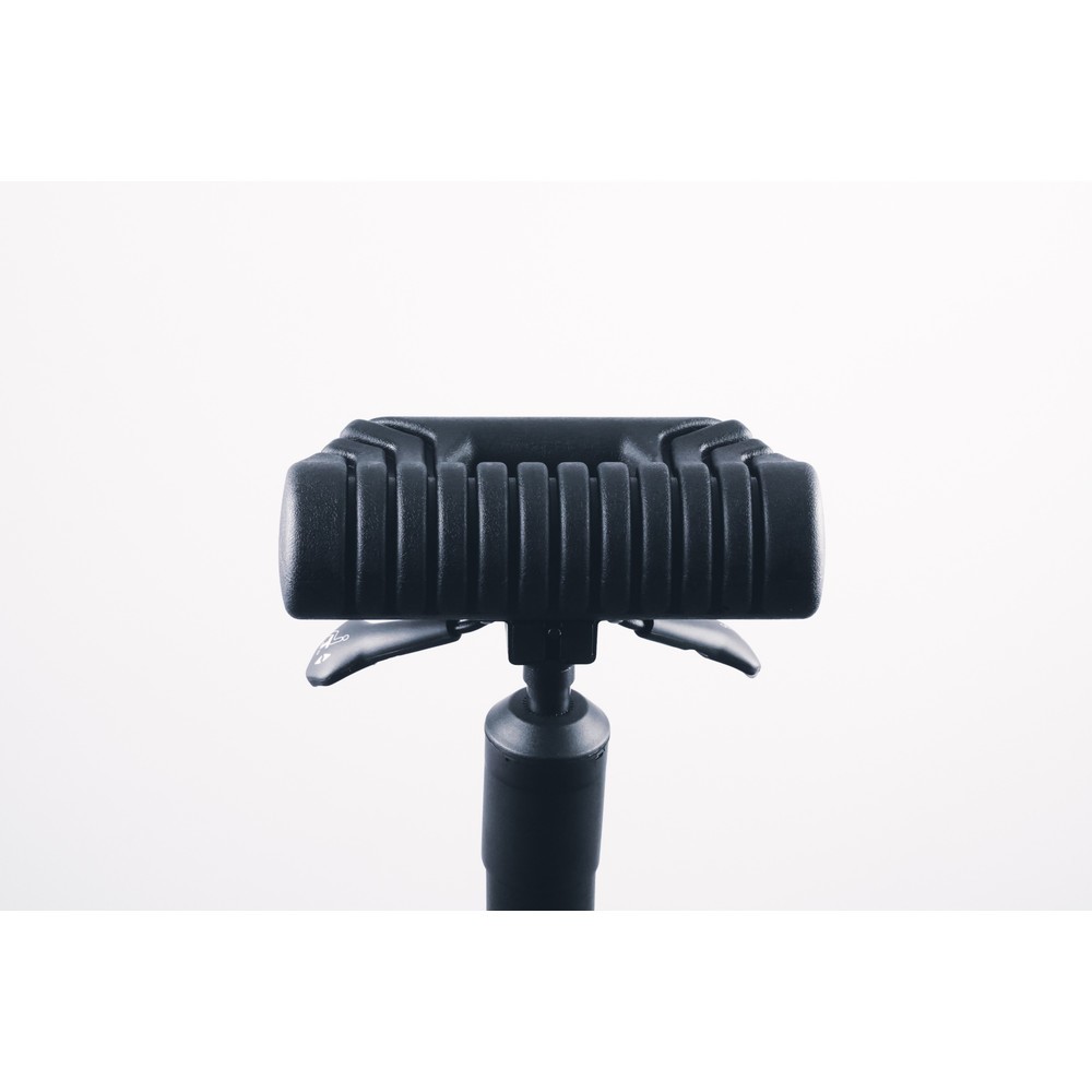 Numéro de l'image du produit 11: Siège assis-debout, assise ronde en PU, hauteur d’assise 630-840 mm, pied en fourche, poignée de transport