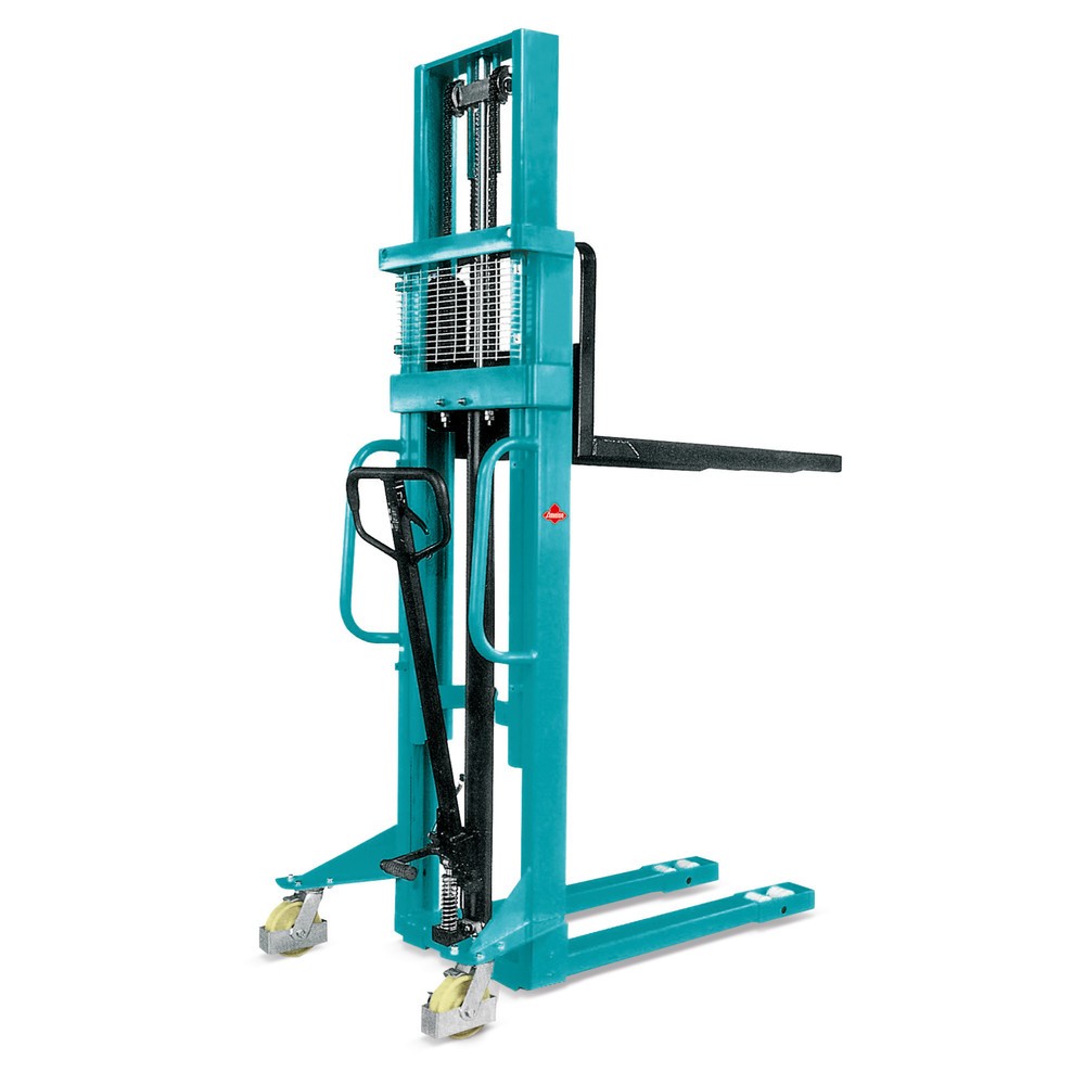 Illustration du produit: Chariot élévateur hydraulique Ameise® PSM 1.0 avec mât télescopique double, hauteur de levage 2 000 mm, capacité de charge 1 000 kg