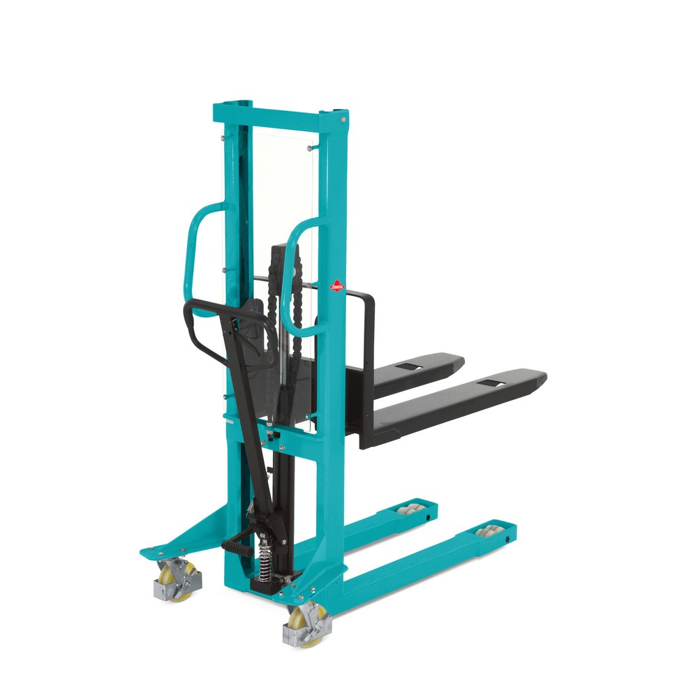 Illustration du produit: Gerbeur hydraulique Ameise® PSM 1.0 avec monomât, hauteur d’élévation 1 600 mm, capacité de charge 1 000 kg