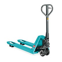 N° de l'image du produit 1 : Transpalette manuel Ameise® PTM 2.0 avec levée rapide, capacité de charge 2&nbsp;000&nbsp;kg, longueur de fourche 1&nbsp;150&nbsp;mm, polyuréthane, galets tandem