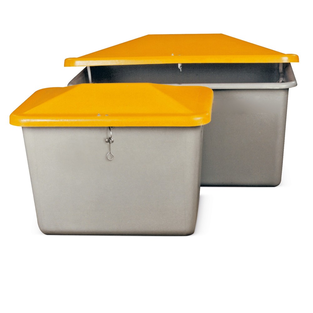 Numéro de l'image du produit 1: Bac à sel CEMO, gris/orange, 700 litres