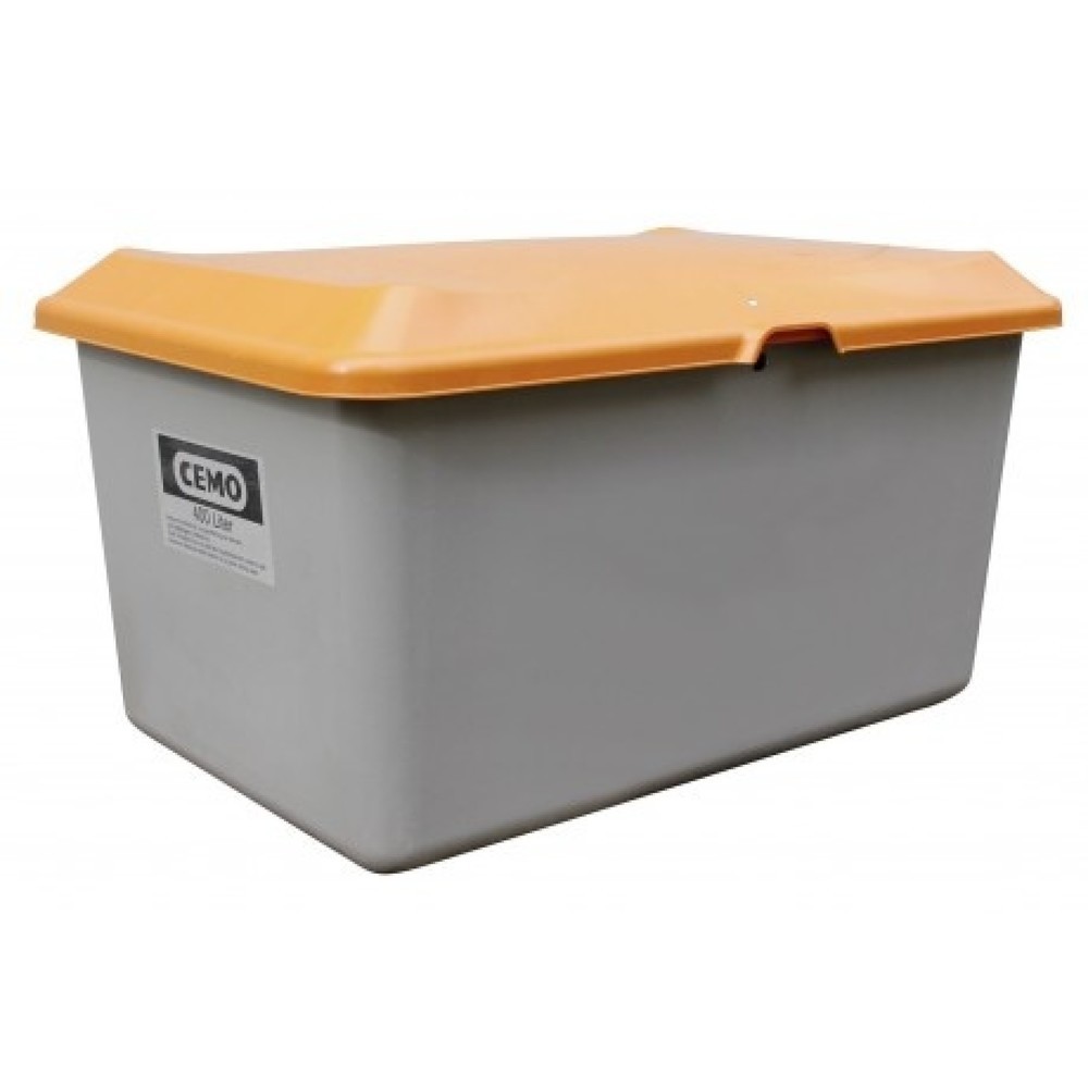 Numéro de l'image du produit 1: Bac à sel CEMO, gris/orange, 400 litres