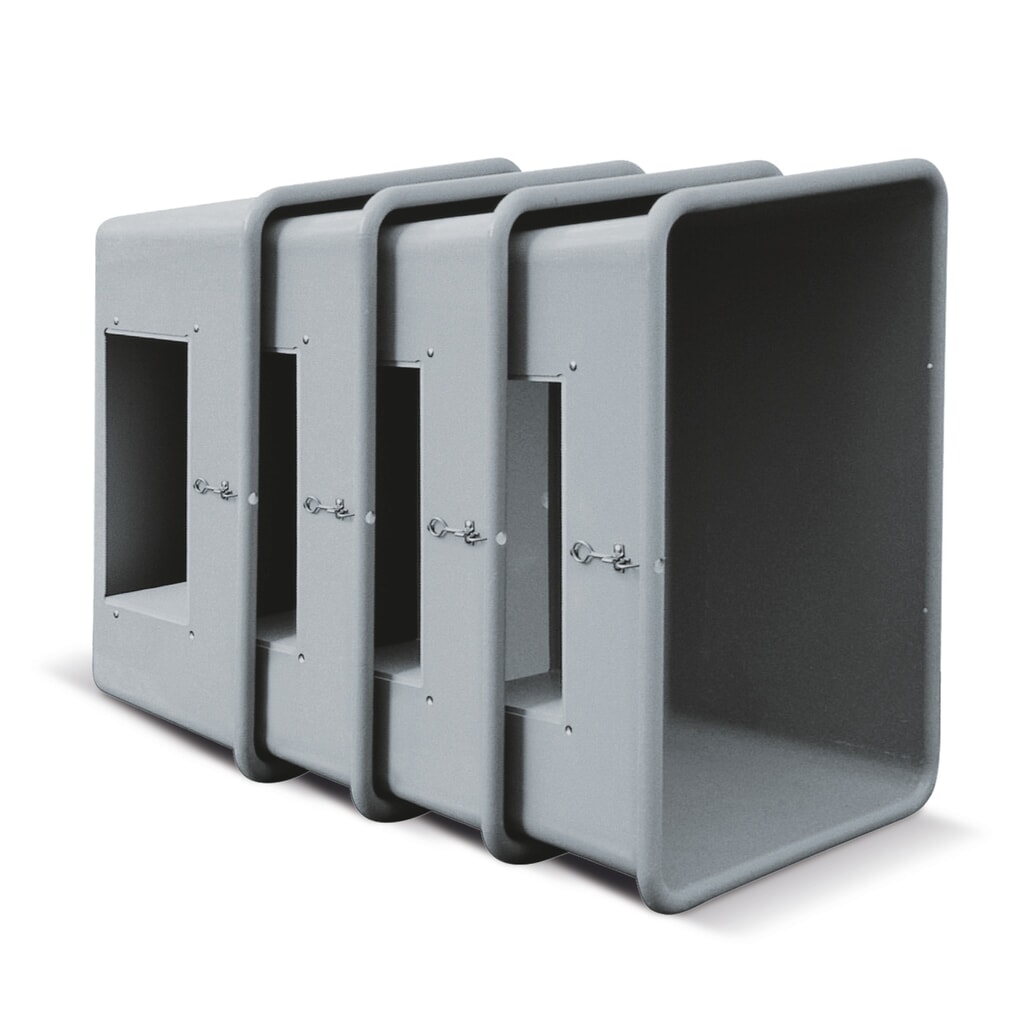 N° de l'image du produit 2 : Bac à sel CEMO avec ouverture d’écoulement, gris/orange, 200 litres