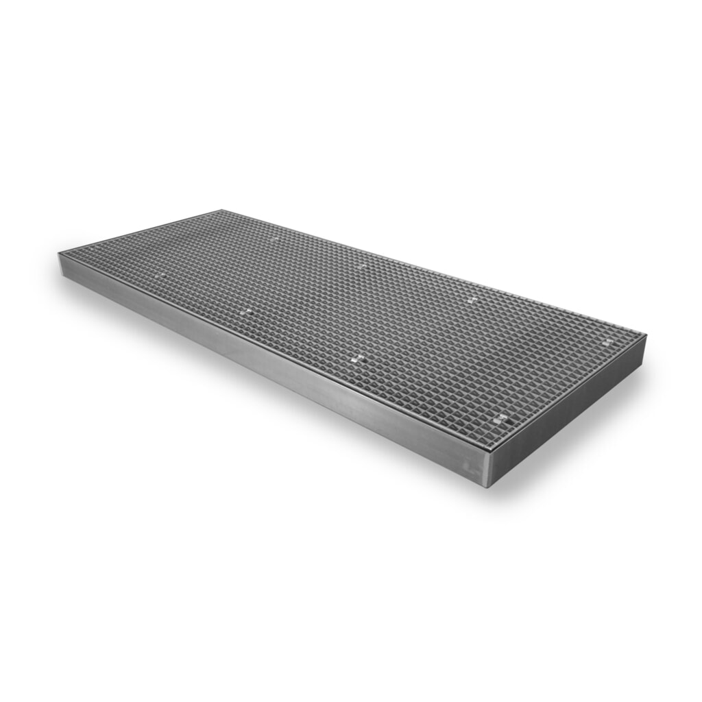 Illustration du produit: Bac collecteur plat en acier, capacité de charge 6 500 kg/m², H x l x P 118 x 1 000 x 2 500 mm