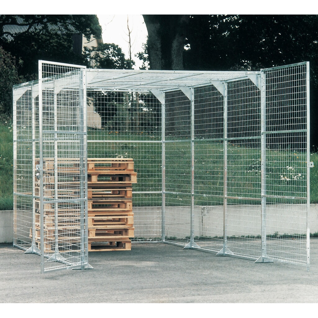 Bac de rangement TROAX®, galvanisé, HxlxP 2.200 x 2.200 x 1.200 mm Illustration du produit: Bac de rangement TROAX®, galvanisé, HxlxP 2.200 x 2.200 x 1.200 mm