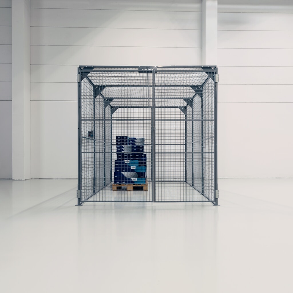 N° de l'image du produit 3 : Bac de rangement TROAX®, peint, hxlxP 2.200 x 2.200 x 1.200 mm