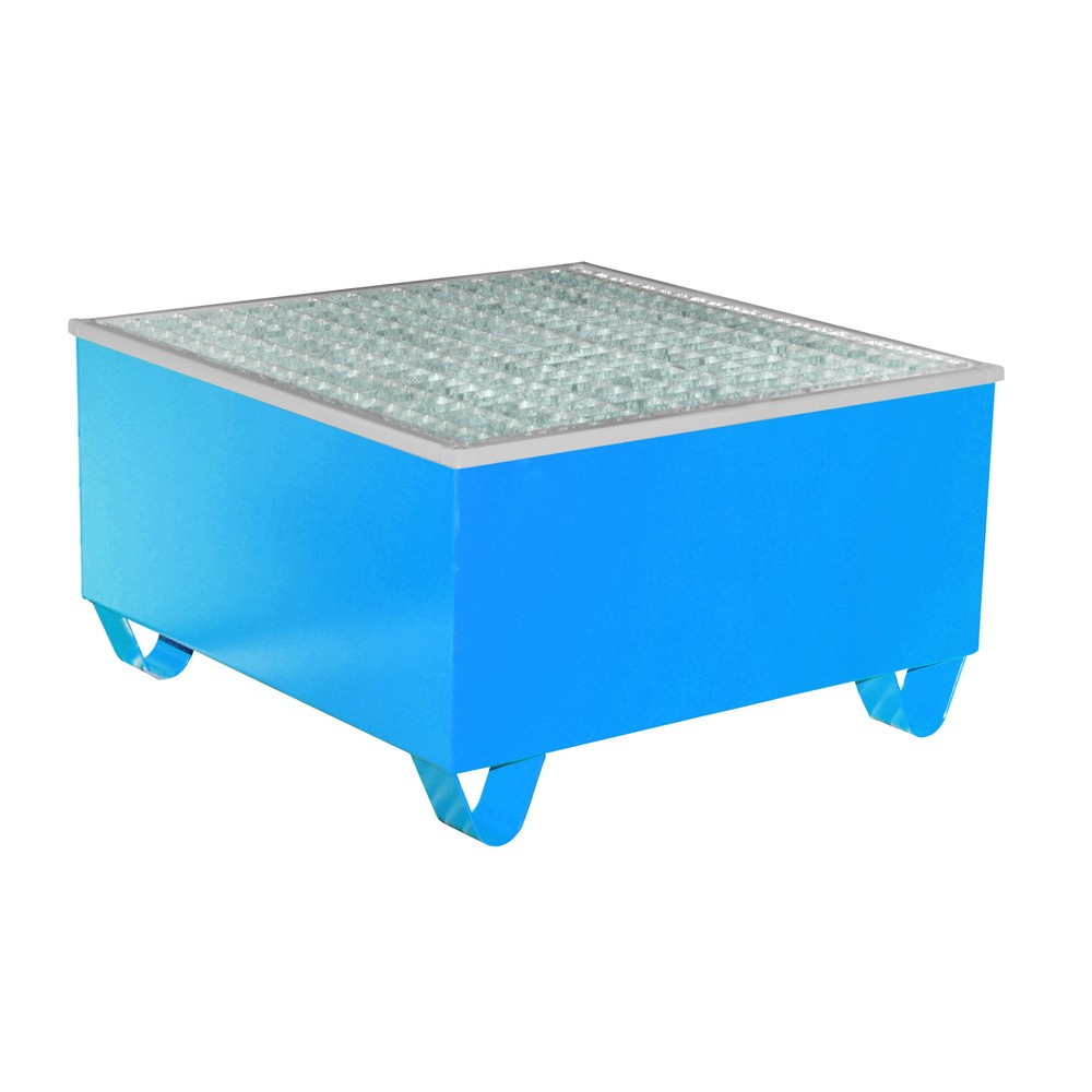 Numéro de l'image du produit 1: Bac de rétention Bauer® AW-1/PE, peint, bleu clair