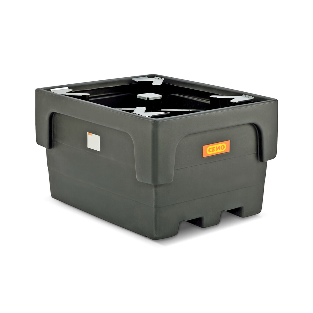 N° de l'image du produit 1 : Cuves en PE pour 1 IBC, avec piètement en croix