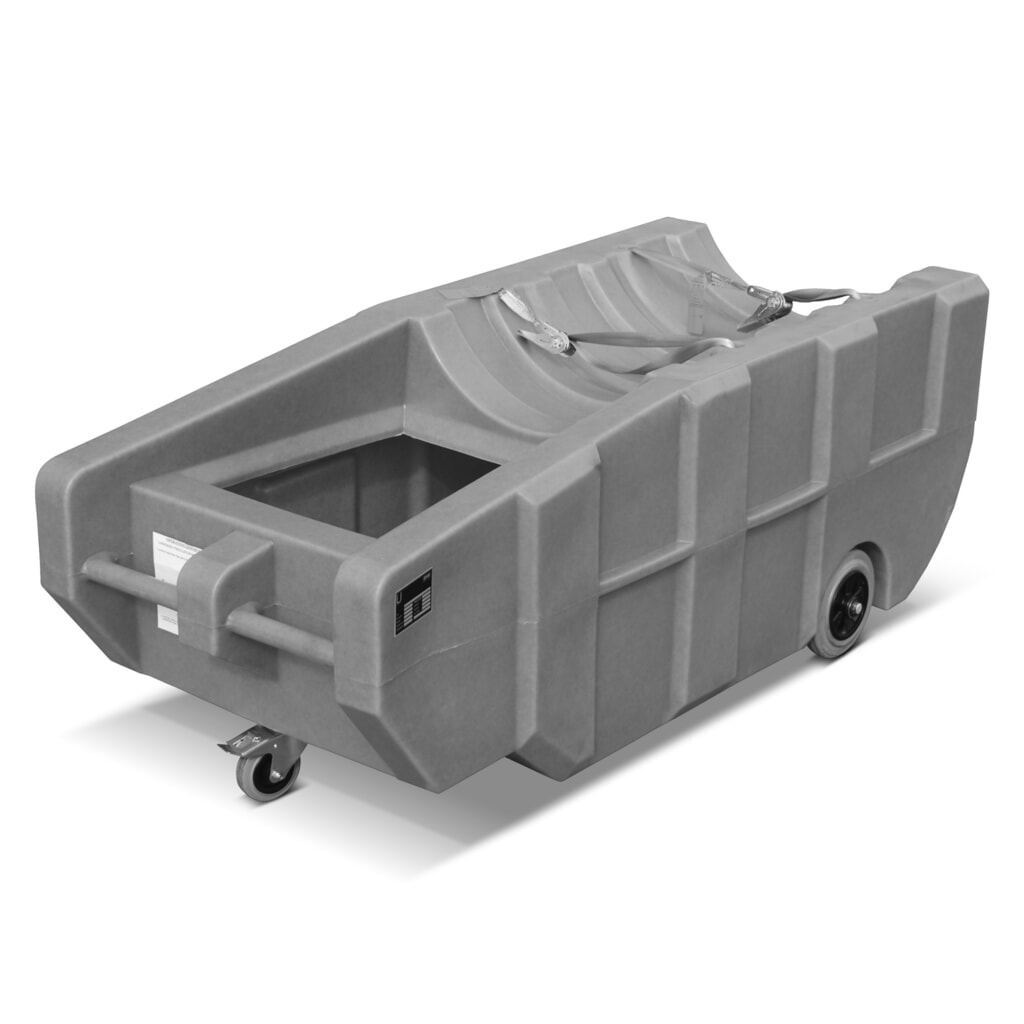 Illustration du produit: Bac de rétention pour fût de 200 litres, PE, mobile