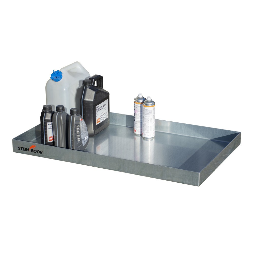 Numéro de l'image du produit 2: Bac de rétention pour petits bidons, en acier, HxlxP 70 x 600 x 1 000 mm