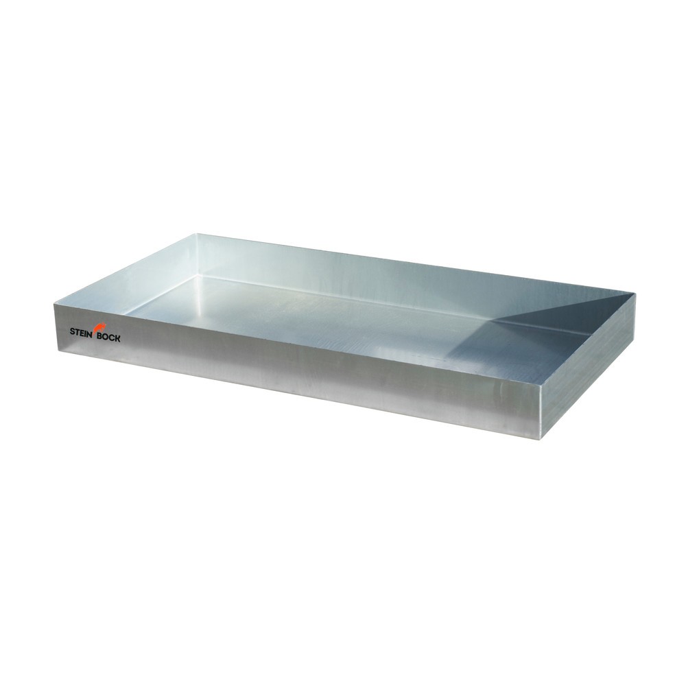 Numéro de l'image du produit 1: Bac de rétention pour petits bidons, en acier, pour palettes, HxlxP 100 x 800 x 1 200 mm