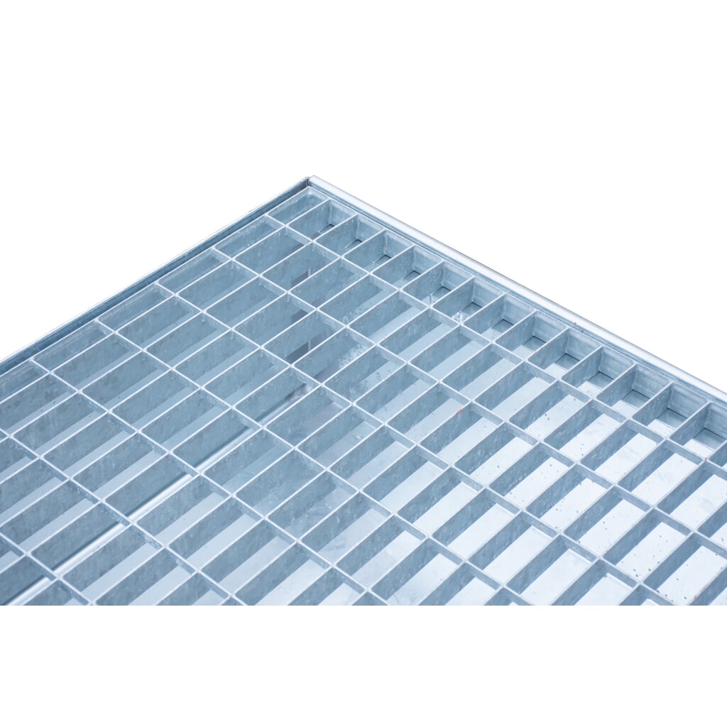 N° de l'image du produit 3 : Steinbock® bac de rétention , 4 x 200 l, H x l x P 285 x 1 200 x 1 200 mm, grille incluse, galvanisé à chaud