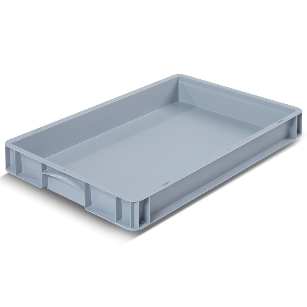 Illustration du produit: Bac Euro empilable BASIC, parois + fond fermés, 13,7 litres