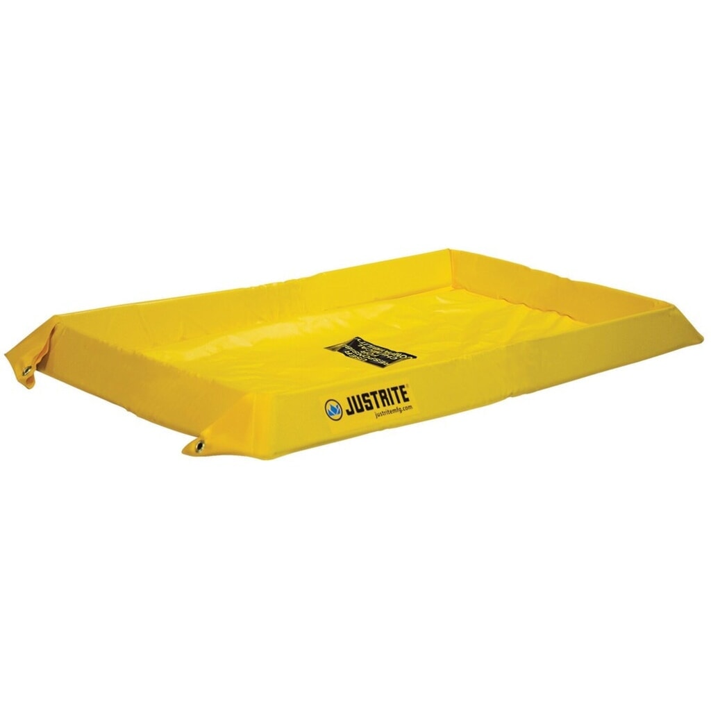 Justrite® bac de rétention pliable en PVC, hauteur de paroi 100 mm, dimensions intérieures 0,6 x 1,2 m, capacité 76 l Illustration du produit: Justrite® bac de rétention pliable en PVC, hauteur de paroi 100 mm, dimensions intérieures 0,6 x 1,2 m, capacité 76 l